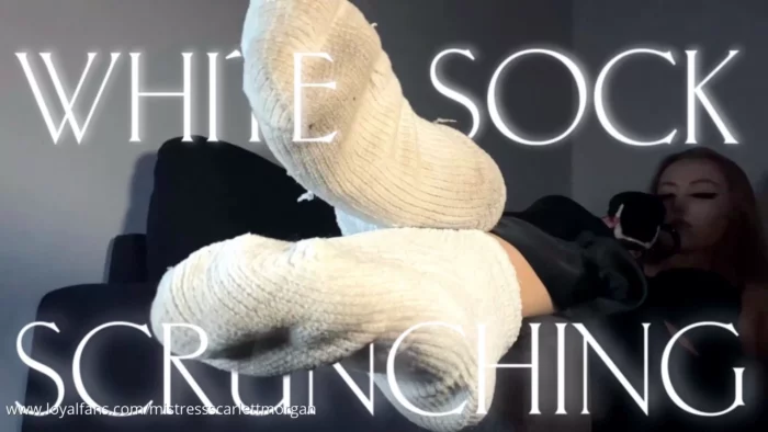 White Sock Scrunching - MISTRESS SCARLETT MORGAN - MP4