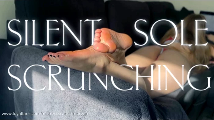 Silent Sole Scrunching - MISTRESS SCARLETT MORGAN - MP4