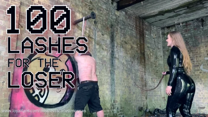 100 Lashes For The Loser - MISTRESS SCARLETT MORGAN - MP4