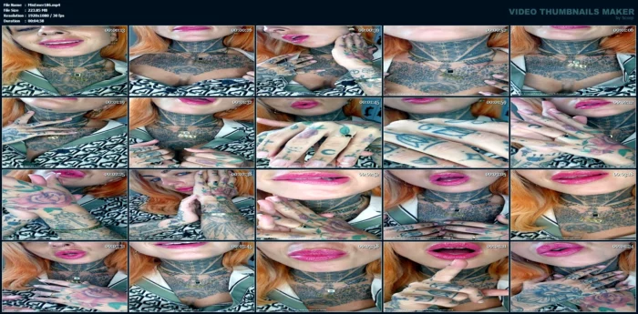 Tattoo Worship With Cum Countdown - MISTRESS EMERALD - MP4