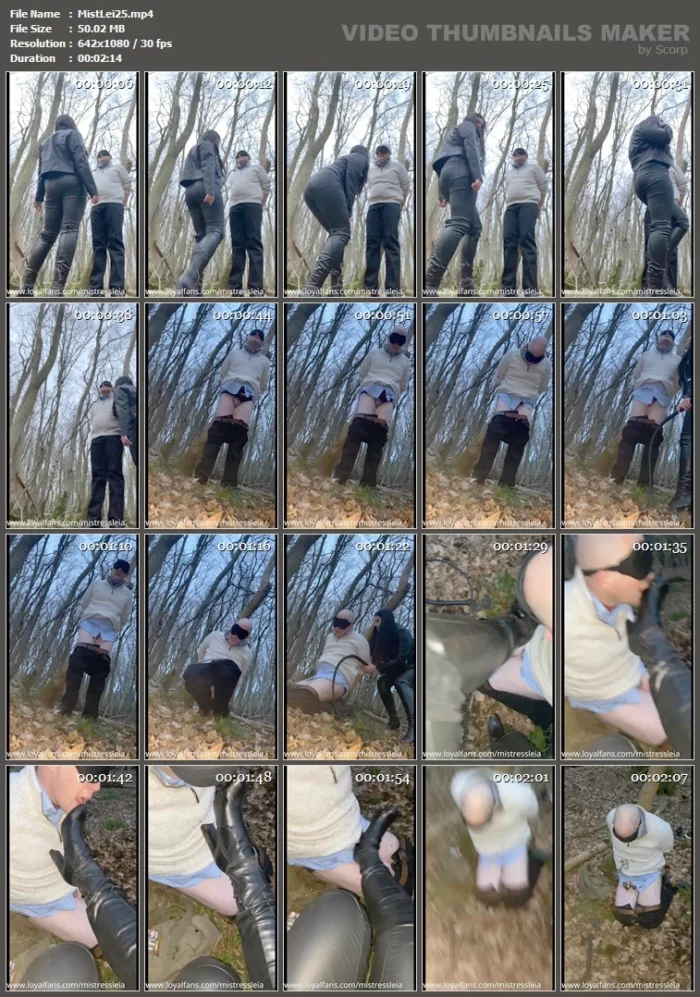 Bound In The Woods, No Mercy - MISTRESS LEIA - MP4