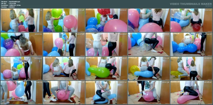 Sit Popping Huge Balloons - NASTILA STUDIO - MP4