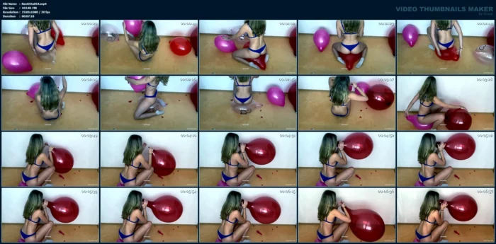 Balloon Bounce In Bikini - NASTILA STUDIO - MP4