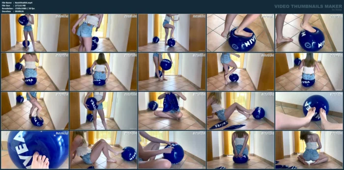 Neighbor Girl Destroys Your Beachballs - NASTILA STUDIO - MP4