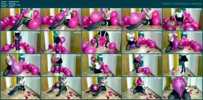 Pink Balloon Popping Lesson - NASTILA STUDIO - MP4