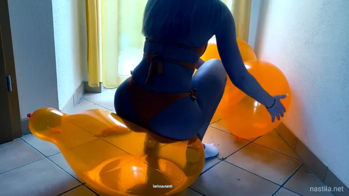 Sit Popping In Orange Bikini - NASTILA STUDIO - MP4