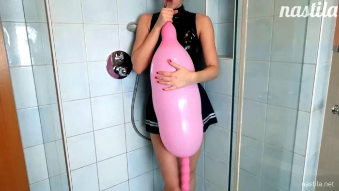 B2p Showering In Latex - NASTILA STUDIO - MP4