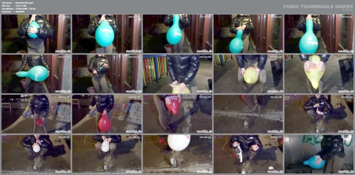 Rare Balloon Destruction In Public - NASTILA STUDIO - MP4