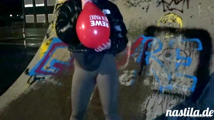 Rare Balloon Destruction In Public - NASTILA STUDIO - MP4