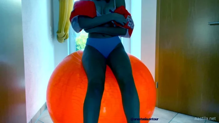 Sexy Gymball Bounce With Water Wings - NASTILA STUDIO - MP4