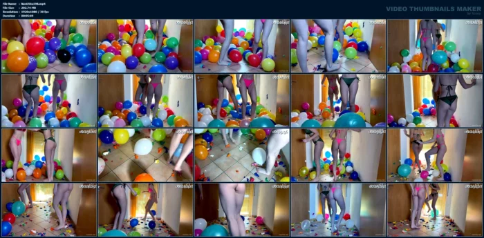 2 Girls Vs. 150 Balloons - NASTILA STUDIO - MP4