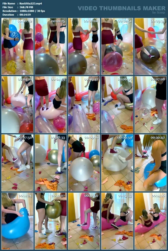 Colorful Balloon Mass Pop - NASTILA STUDIO - MP4