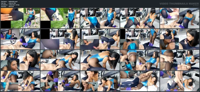 Lena Coxx Workout Leotard Gym Nylon Fucked - NYLON XTREME - MP4