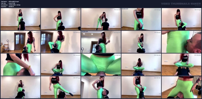 Rough Pussy Worship And Face Slapping Femdom With Cruel Mistress Sofi In Green Leggings - PETITE PRINCESSES FEMDOM / PPFEMDOM / LIFESTYLE FEMDOM - MP4