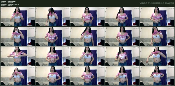 Belly In Loose Tshirt - PRINCESSDI / ANGELINA SKYY / GODDESS DIVINA - MP4