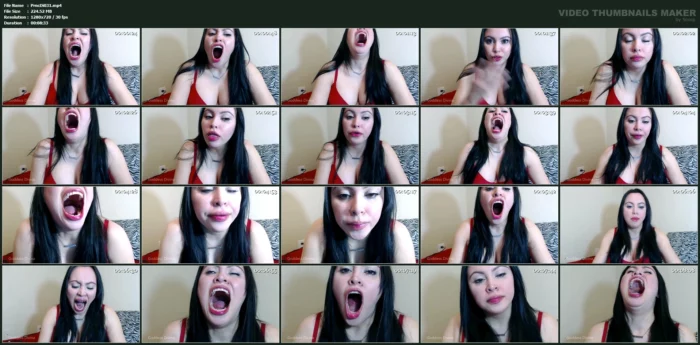 Big Mouth Yawns - PRINCESSDI / ANGELINA SKYY / GODDESS DIVINA - MP4