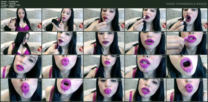 Violet Sensual Lips - PRINCESSDI / ANGELINA SKYY / GODDESS DIVINA - MP4