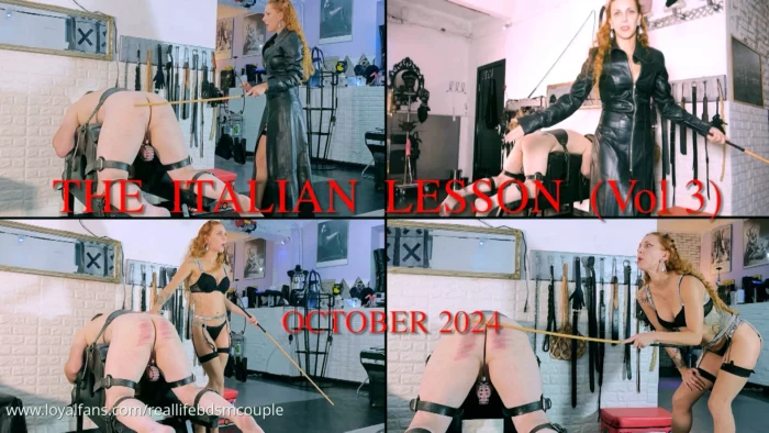 The Italian Lesson! Vol 3 - REAL LIFE BDSM COUPLE / EMPRESS BELLA SADIC - MP4