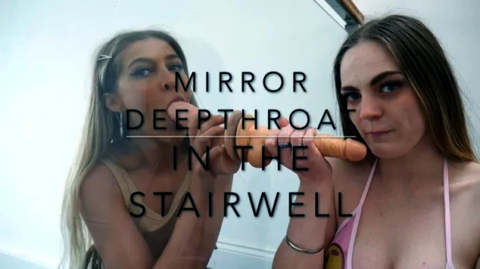 Double Deepthroat In Public Stairwell - RHIANNON RYDER / RHIANNONRYDER1995 - MP4