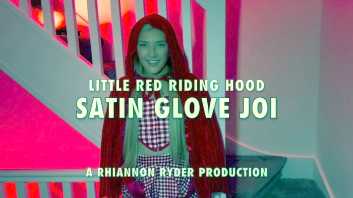 Red Riding Hood Satin Glove Joi - RHIANNON RYDER / RHIANNONRYDER1995 - MP4