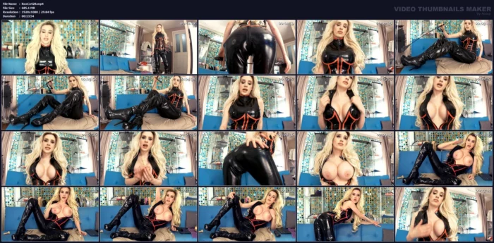 Mistress Tease And Denial In Pvc Catsuit - ROXY COX - MP4