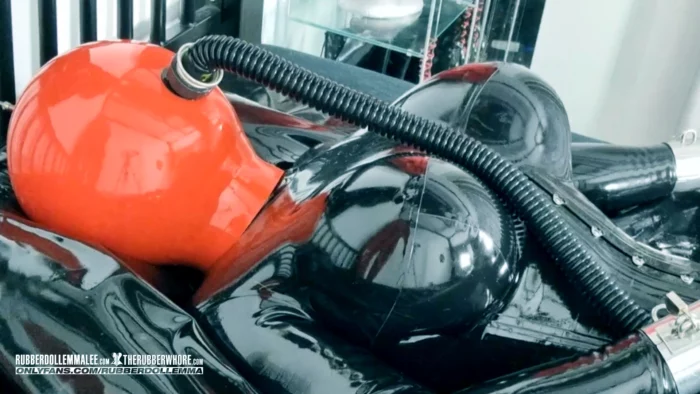 Transformed Into A Huge Helpless Rubber Fucktoy - RUBBERDOLL EMMA LEE - MP4