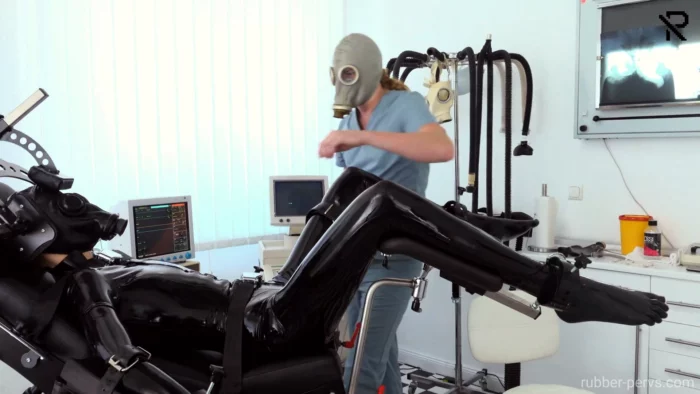 Examination And Fuck Machine Treatment - RUBBER PERVS - MP4