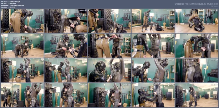 51 Rubber Pony Play The Stallion Got Saddled Up And Milked By A Milking Machine - Luci Van Cage - RUBBER PERVS - MP4