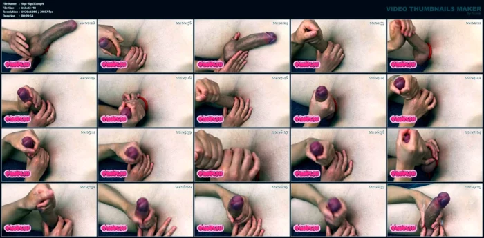 Deep Strokes, Play With His Balls, Short Cumblock = Explosive Cumshot - SQUELCH-SQUELCH - MP4