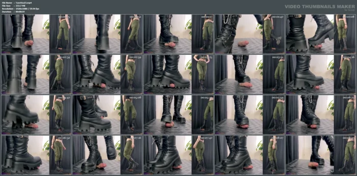 Military Cbt Demolition In Chunky Dirty Boots - TAMYSTARLY CBT AND BOOTJOBS - MP4