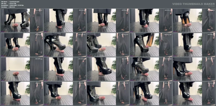 An Elegant Bootjob In Black High Heels - TAMYSTARLY CBT AND BOOTJOBS - MP4