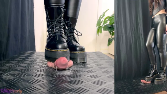 Your Cock Vs My Dr. Martens (Double Slave Version) - TAMYSTARLY CBT AND BOOTJOBS - MP4