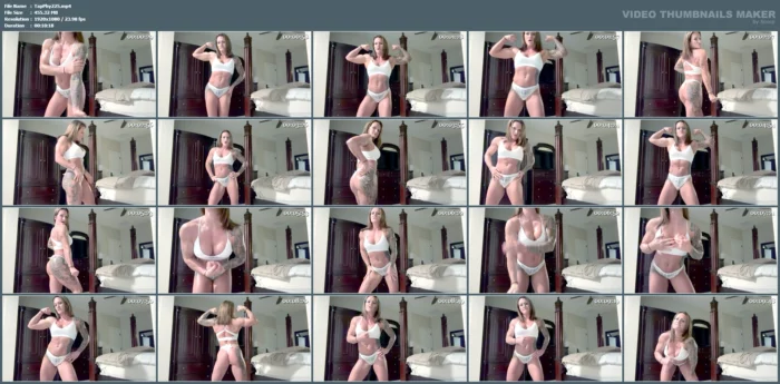 Sexy Flexing In My Lacy Bikini Custom - TAPERED PHYSIQUE - MP4