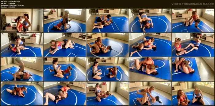 Taperedphysique Vs Ruby Blue Competitive Grappling Match - TAPERED PHYSIQUE - MP4