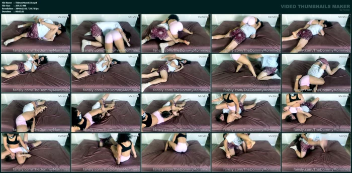 Ahira Tolds Him To Try His Hardest And He Still Lost - THE DOMMY MOMMIES - MP4