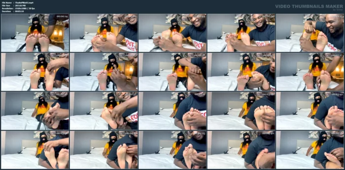 Tickling Blair Feet - THATBOYPLAYBOI / HENNYBOI - MP4