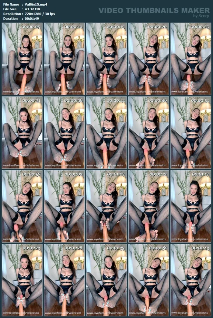 Jerked By My Fishnet Feet - VALERIE SINS / CHURCH OF SINS - MP4