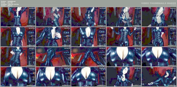 Catsuit Body Worship - VIOLET DOLL - MP4