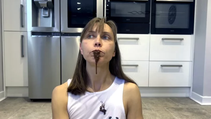 Chocolate Eating, Chocolate Spit And Chocolate Saliva - WAMGIRLX - MP4