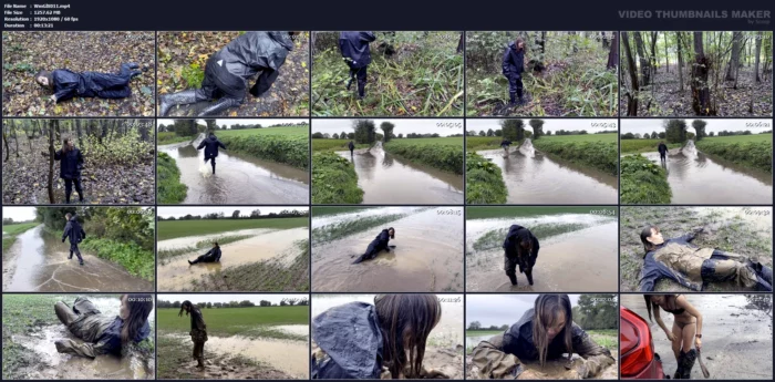 Muddy Fields, Rain Suit In The Rain - WAMGIRLX - MP4