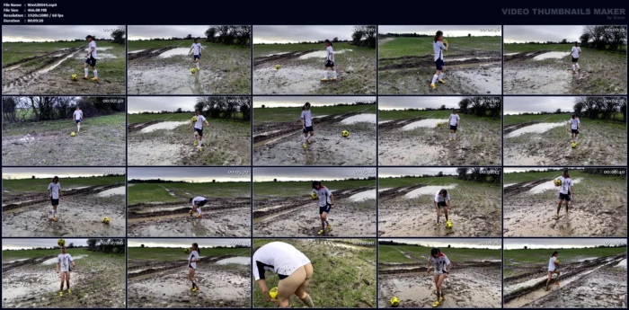 Muddy Football Practice (Womens Football) - WAMGIRLX - MP4