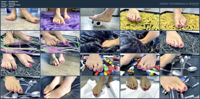 Satisfying Feet Textures And Foot Sounds - WAMGIRLX - MP4