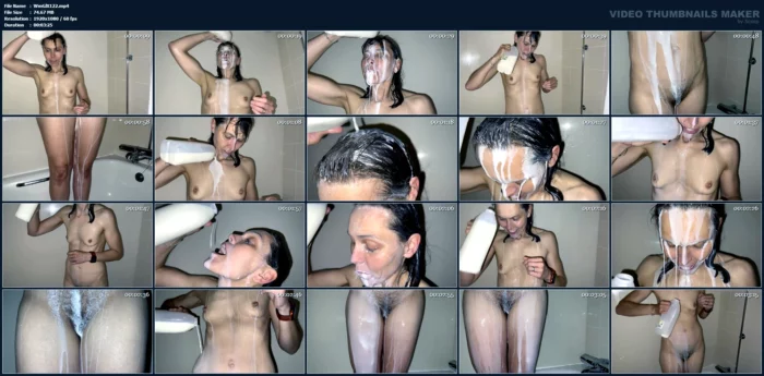 Milk Showering - WAMGIRLX - MP4