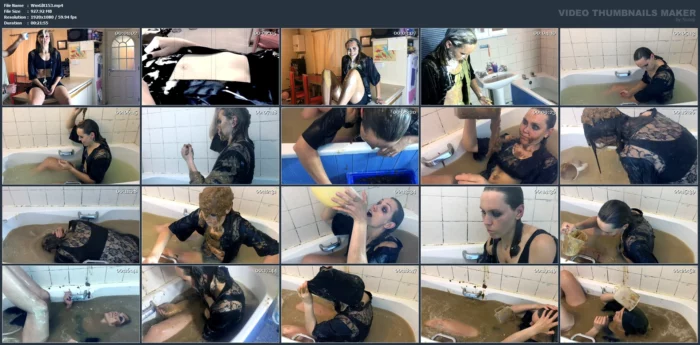 Omg Sexy Gothic Girl Gunged In Custard And Gravy! - WAMGIRLX - MP4