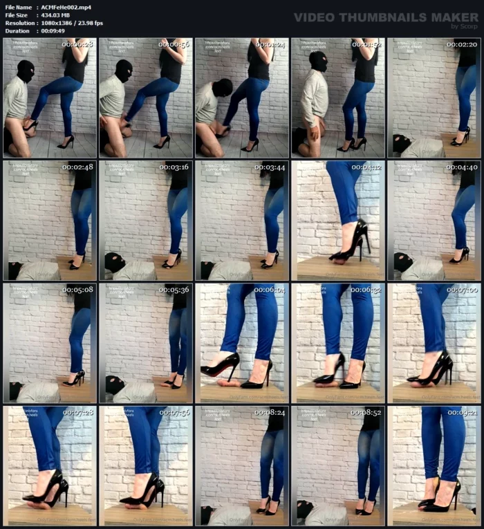 Louboutin Ball Kicking Cock Trampling Cum Licking Shoejob - ACM FEET & HEELS - MP4