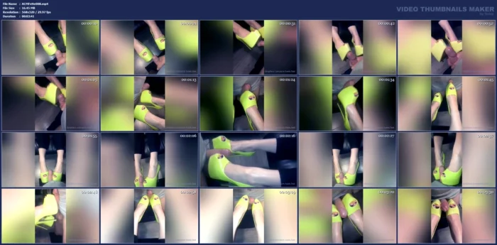 Quick Shoejob To Get His Cum With My Neon Platform Peeptoe Heels - ACM FEET & HEELS - MP4