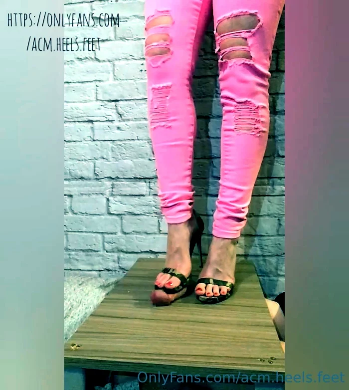 Camo Heels Have That Cock To Attention - ACM FEET & HEELS - MP4