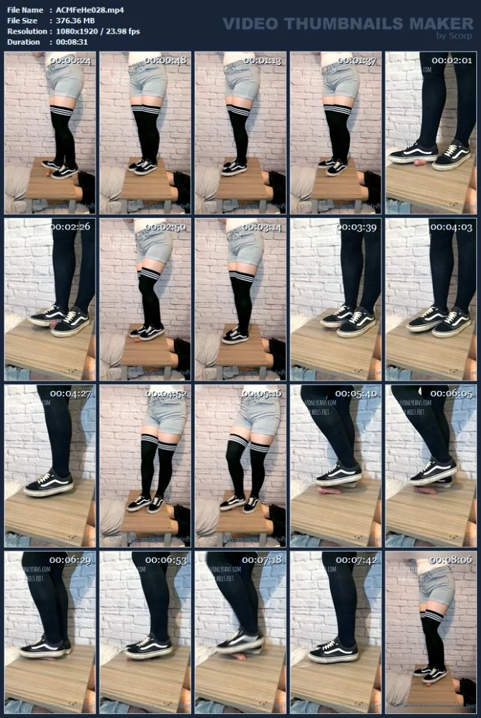 Over Working His Poor Cock With My Dirty Vans Sneakers! - ACM FEET & HEELS - MP4