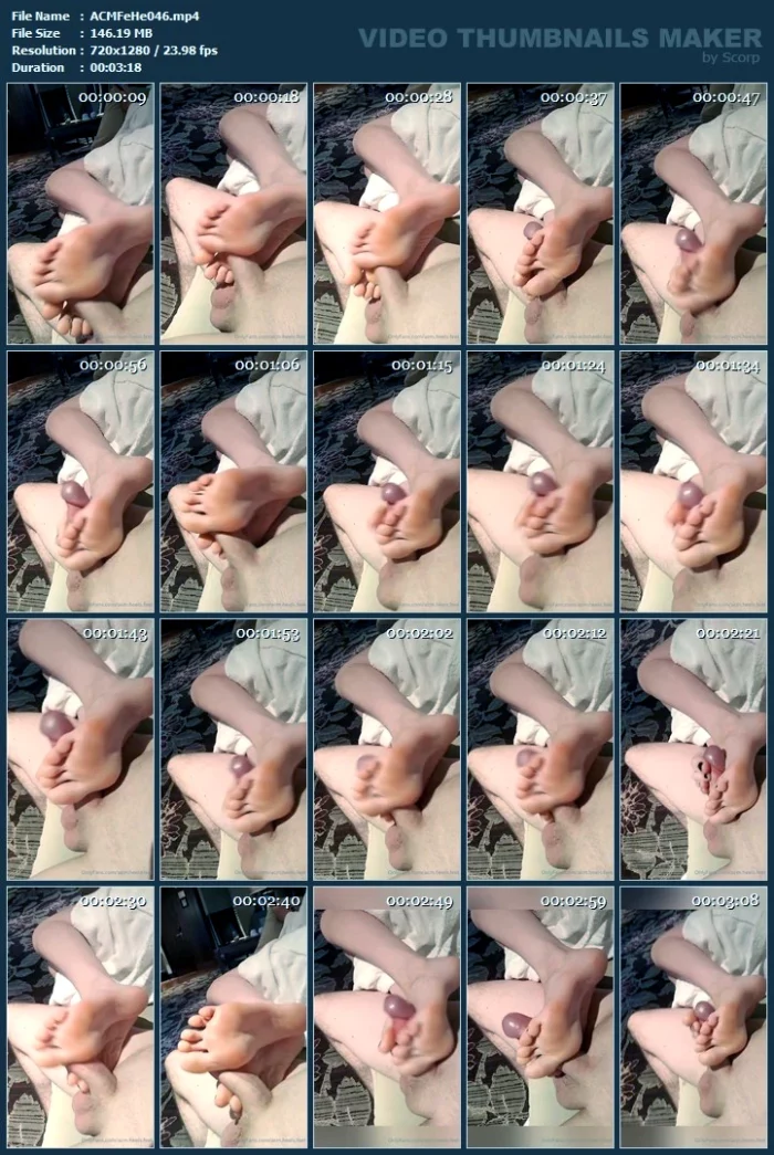 Ignoring Him While I Footjob That Small Cock - ACM FEET & HEELS - MP4
