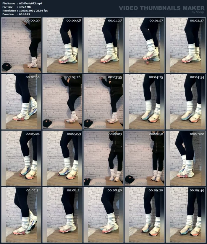 Giving His Cock A Work Out With My Gym Shoes - ACM FEET & HEELS - MP4